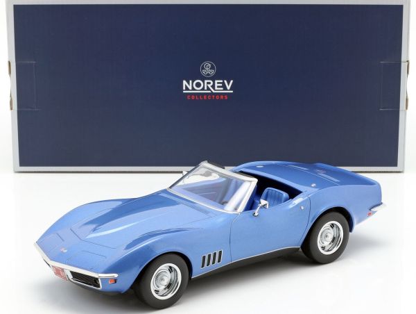 NOREV189035 - CHEVROLET Corvette convertible 1969 blue - 1