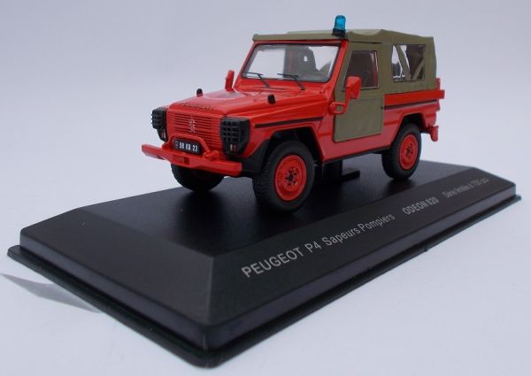 ODE020 - PEUGEOT P4 fire engine 4x4 Corps départemental limited  750 units - 1