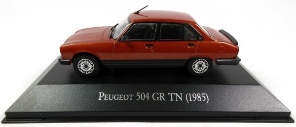 MAGARGAQV10 - PEUGEOT 504 GR TN 4-door saloon 1985 metallic orange sold in blister pack - 1