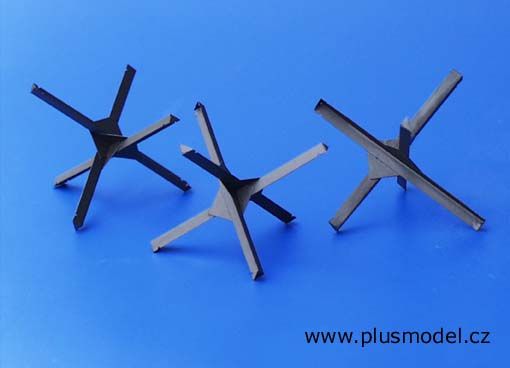 PLS019 - Model reduced of 3 anti tank barrages not paint not build - 1