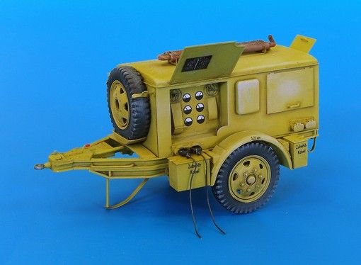 PLS4014 - Model reduced of german heavy generator SD AH 24 no paint no assembled for diorama - 1