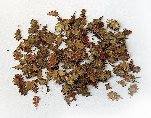 PLS4033 - Leaves of miniature trees marron - 1
