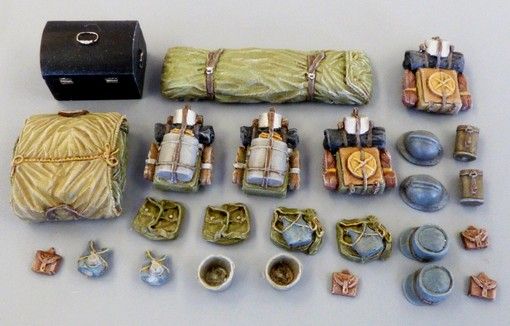 PLS4052 - Package of franch soldier WW I model reduced not paint 25 pieces - 1