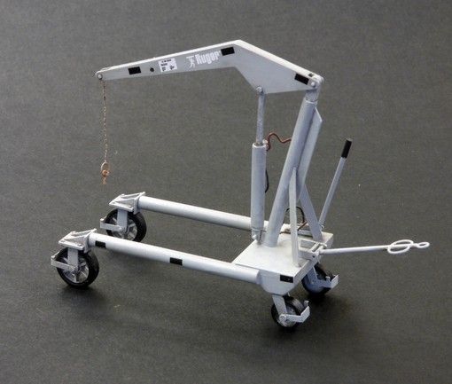 PLS4055 - Model reduced crane not paint not assembled for diorama - 1