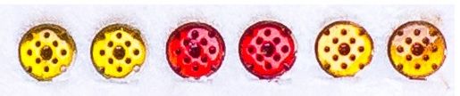 PMAA-202 - Set of 6 round luminous reflectors - 1