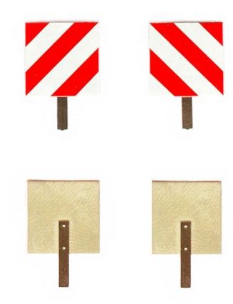 PMAA-204 - Set of 2 square template panels with support 13.2 x 13.2 mm - 1