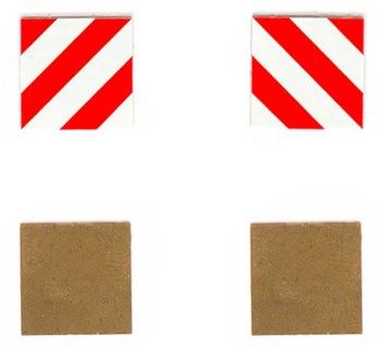 PMAA-205 - Set of 2 panels Square template without support 13.2 x 13.2 mm - 1