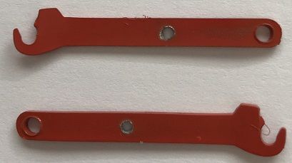 PMAR-51-RP81R - Set of 2 red lifting arms for RENAULT Réplicagri - 1