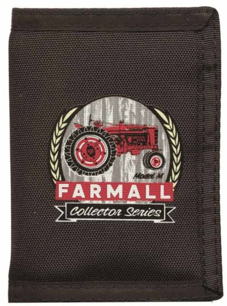 PORTF1-6405 - Black men's nylon wallet IH Farmall Model M - 1