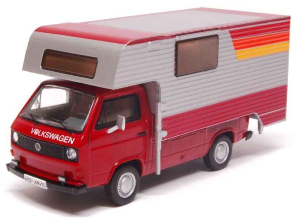 PRX11527 - VOLKSWAGEN T3 camping car red - 1