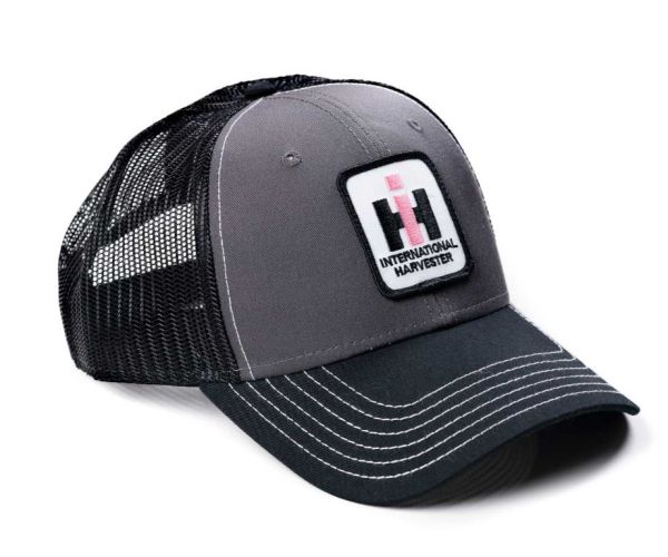 PIH83 - Grey cap with IH logo and black mesh back - 1
