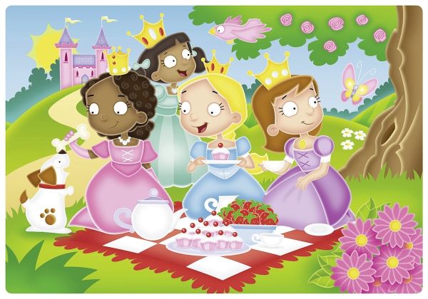 RAV056125 - Puzzle - 12 Pieces - The Princess and her friends - 19 x 19 cm - 1