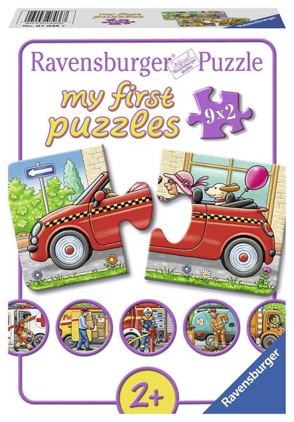 RAV070367 - 9 Puzzles - 2 pieces - Vehicles - 1
