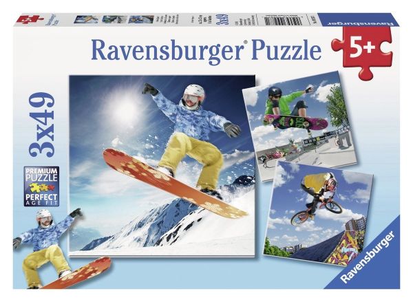 RAV09287 - 3 Action Sport Puzzles - 49 Pieces - 1