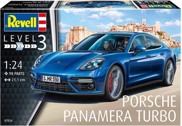 REV07034 - PORSCHE Panamera turbo model to be assembled and painted glue and paint not included - 1