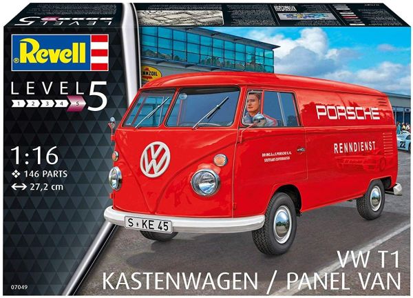 REV07049 - VOLKSWAGEN T1 PORSCHE model to be assembled and painted glue and paint not included - 1