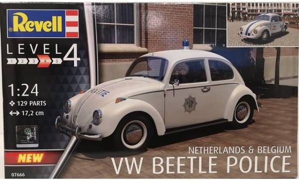 REV07666 - VOLKSWAGEN Beetle Belgian or Dutch police model to be assembled and painted - 1