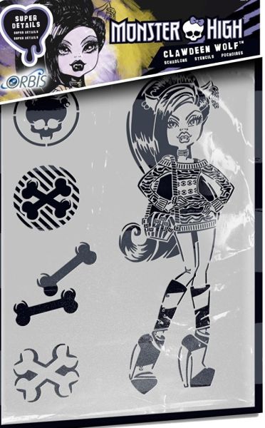 REV30219 - MONSTER HIGH Stencil - Clawdeen Wolf - 1
