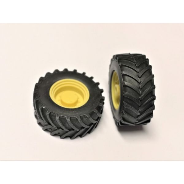 ART04271_J - 2x Tractor front wheel yellow 47mm - 1