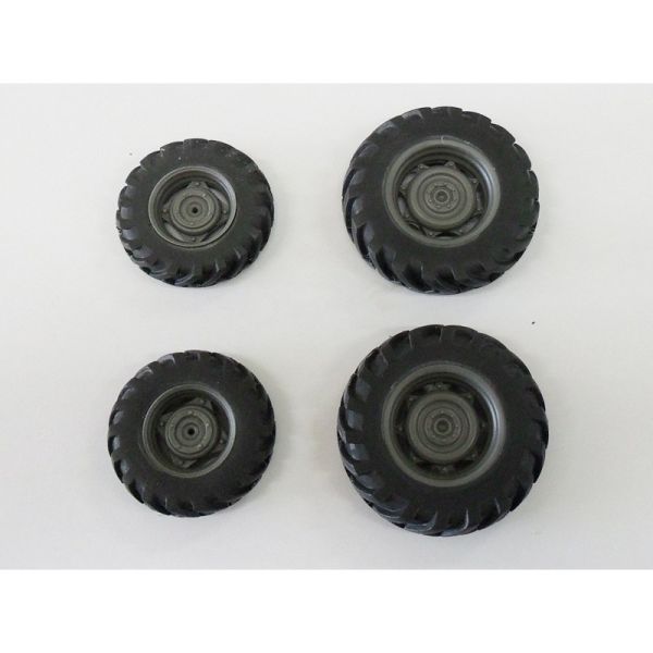 ART04239 - 4 tractor wheels - Front 38mm - Rear 49mm - 1