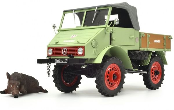 SCH147 - MERCEDES BENZ UNIMOG U401 with boar - 1