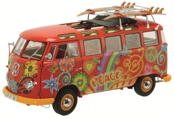 SCH283 - VOLKSWAGEN T1 Samba Hippie with surfboards - 1