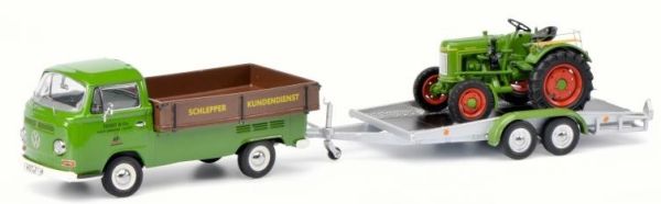 SCH3342 - VOLKSWAGEN T2 Pick-up with platform and FENDT Dieselroos FENDT service limited to 750 copies - 1