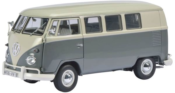 SCH375 - VOLKSWAGEN T1 mini bus grey and white - 1