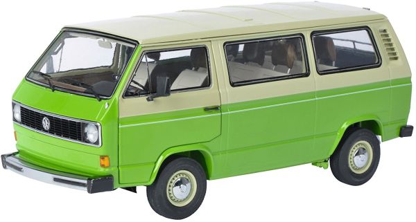 SCH380 - VOLKSWAGEN T3 green and cream bus - 1