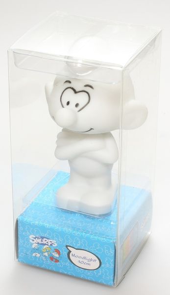 SCHTROU274824 - Smurf night light painted face multicolored lighting height 10 cm item sold second-hand - 1