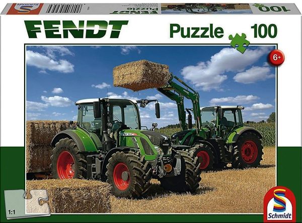 SCM56256 - Puzzle - 100 Pieces - FENDT 724 Vario and 716 Vario with Charger - 36cm x 24 cm - 1
