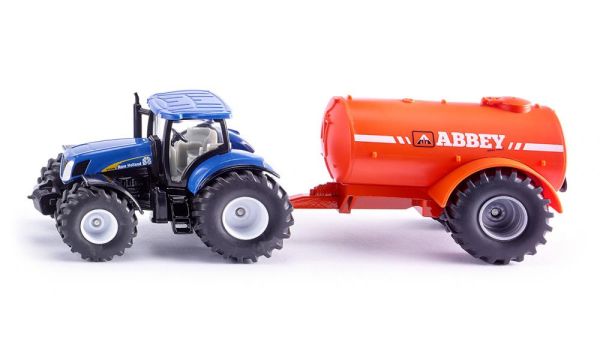 SIK1945 - NEW HOLLAND T7070 with ABBEY slurry tanker 1 axle - 1