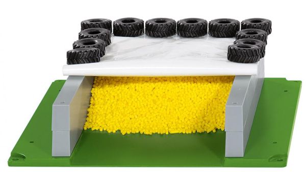 SIK5606 - Silo with tarpaulin 12 tyres and grain size 27x27cm - 1