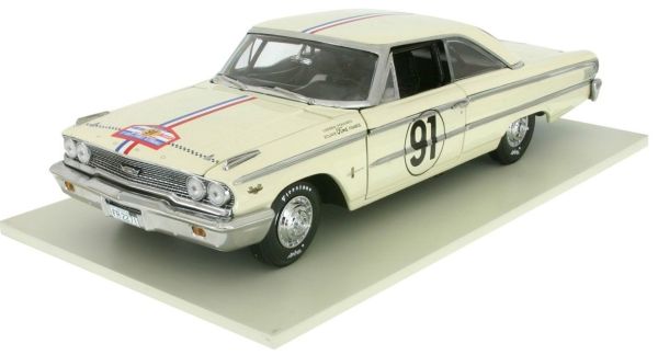 SUN1473 - FORD Galaxie 500 hard top #91 Gredefour / Foulgoc French rally tour 1963 - 1