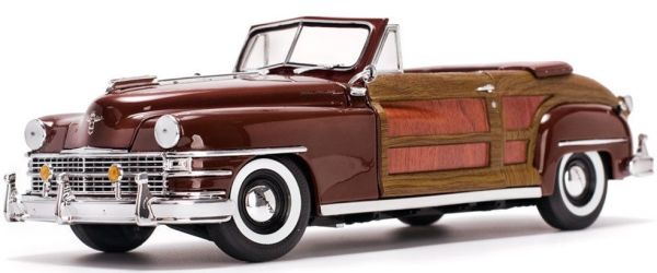SUN6143 - CHRYSLER Town and Country convertible 1949 brown door imitation wood - 1