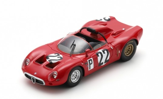 SPASG816 - ALFA ROMEO T33 #22 1000km Nurburgring 1967 R.BUSSINELLO-T.ZECCOLI-A.DE ADAMICH-N.GALLI - 1