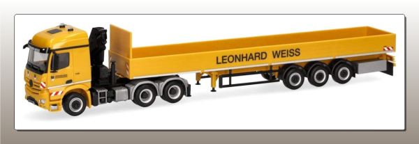 HER953719 - MERCEDES BENZ Arocs 6x4 with 3-axle trailer LEONHARD WEISS - 1