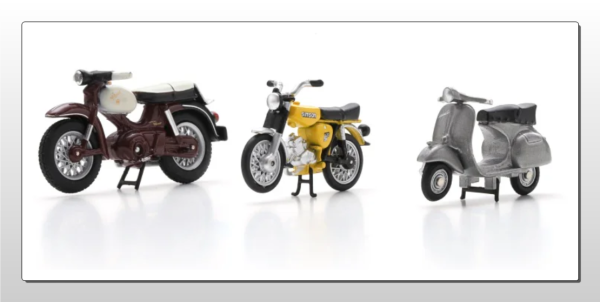 SCH7299 - Super Motorcycle Set - Vespa GS - Simson S52 - 1