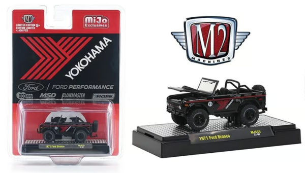 M2M-31500MJS35 - FORD Bronco Yokohama 1971 black and red - 1
