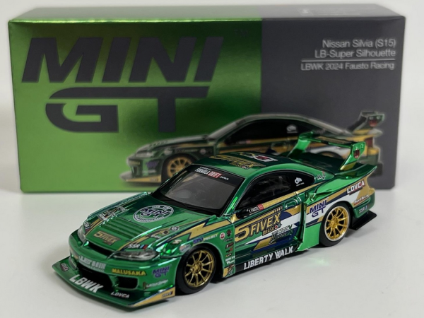 MGT00858-R - NISSAN Silvia S15 LB-Silhouette Fausto Racing 2024 RHD Green - 1