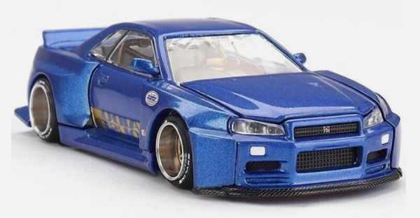 MGTKHMG158 - NISSAN Skyline GT-R R34 Kaido Works Shinjuku V2 1999 Blue - 1