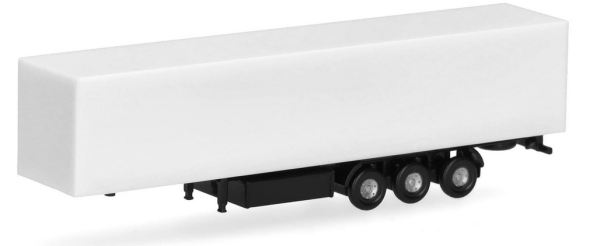 HER086127 - White 3-axle semi-trailer - 2 pieces to assemble - 1