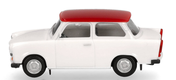 HER020763-007 - TRABANT 601 Limousine white with red roof - 1