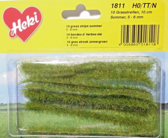 HEK1811 - 10 Strips of summer grass 10cm - 1