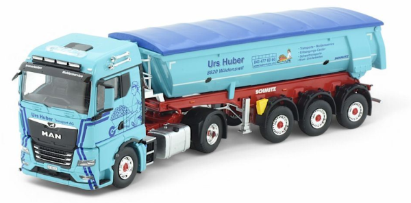 TEK86007 - MAN TGX GM 4x2 with 3-axle tipper URS HUBER - 1