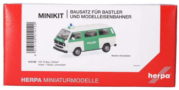HER014120 - VOLKSWAGEN T3 Police - 1 piece to assemble - 1