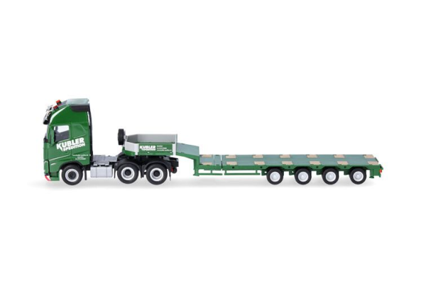 HER319492 - VOLVO FH GL XL 6x4 with 4-axle flatbed KUBLER - 1