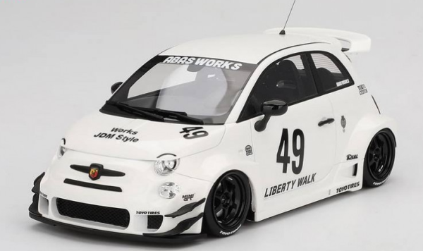 TS0606 - FIAT Abarth 595 LB-Works x Abas Works Gara white 2024 - 1