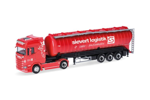 HER319409 - SCANIA CS 20 HD 4x2 with 3-axle silo trailer SIEVERT LOGISTIK - 1