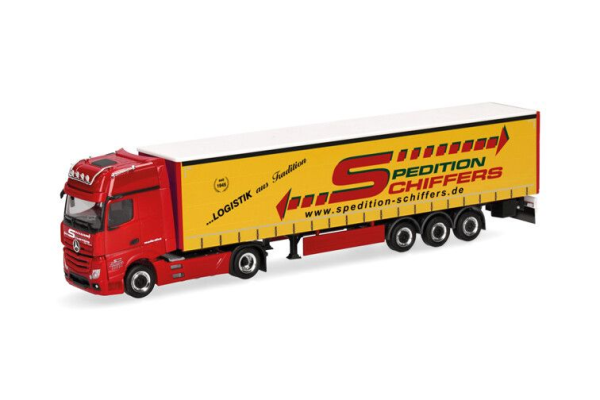 HER319218 - MERCEDES BENZ Actros Giga 4x2 with 3-axle SCHIFFERS trailer - 1